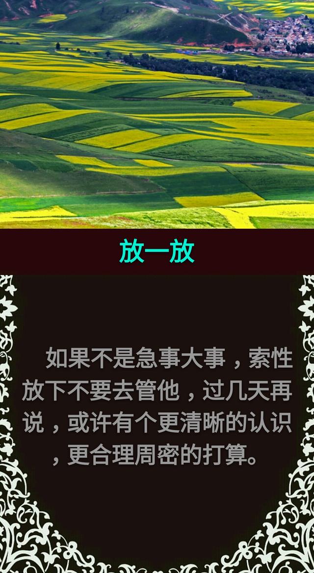 比一比，放一放，会一会，乐一乐，让一让「值得收藏」