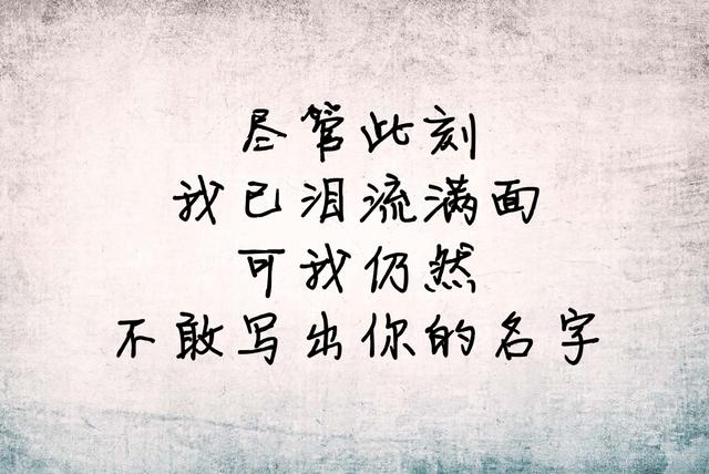 我一厢情愿，我愿赌服输