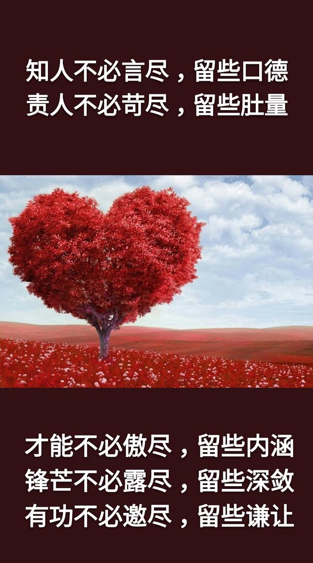 知人不必言尽，责人不必苛尽
