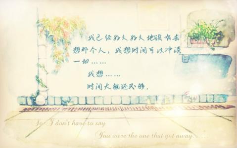 向来缘浅，奈何情深