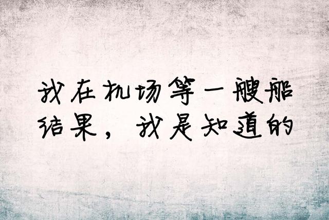 我一厢情愿，我愿赌服输
